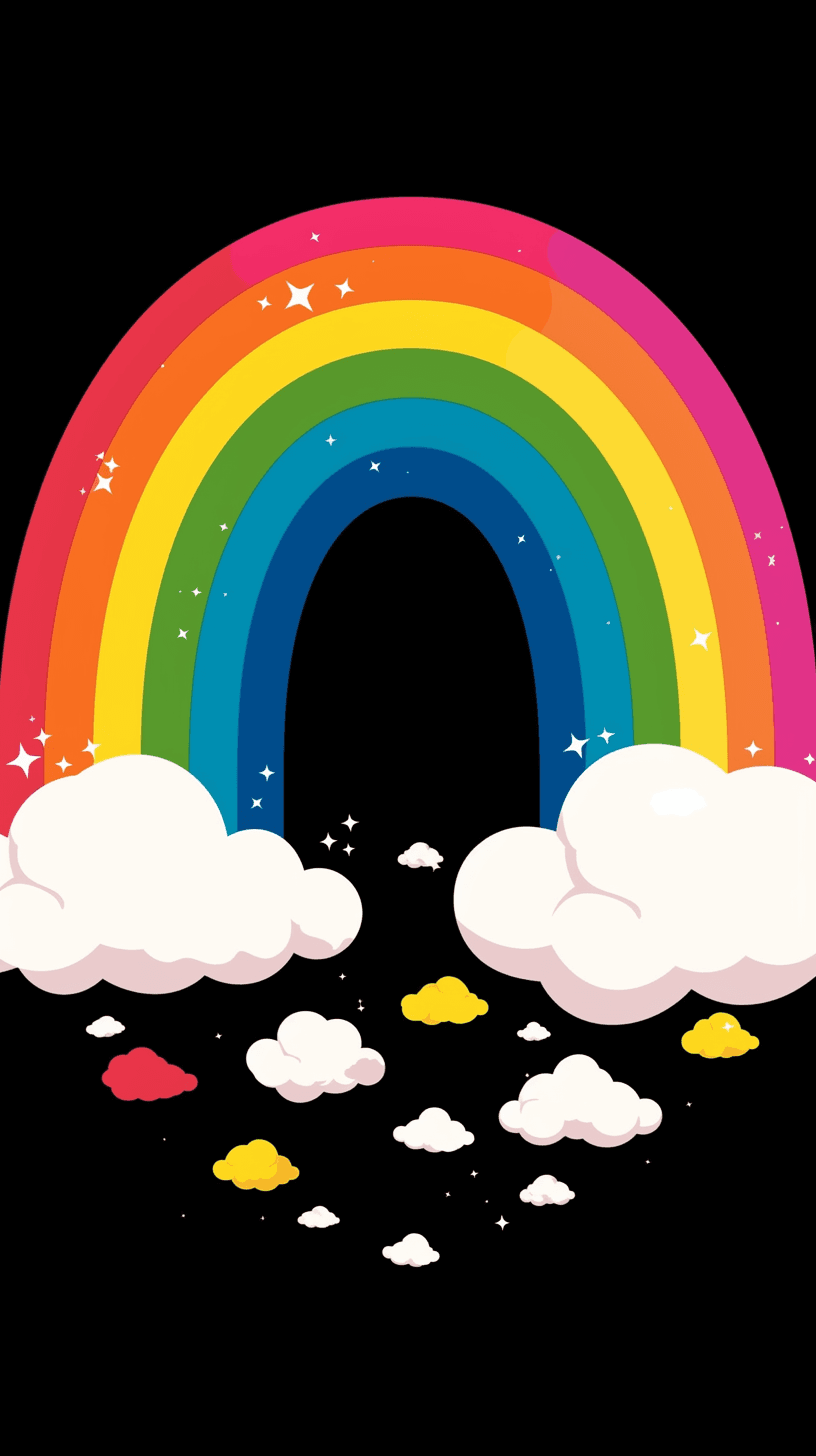 Rainbow 077 original repeating artwork