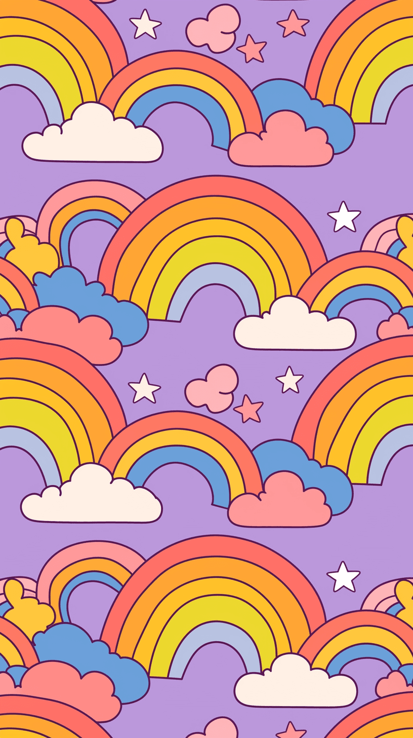 Rainbow 058 original repeating artwork