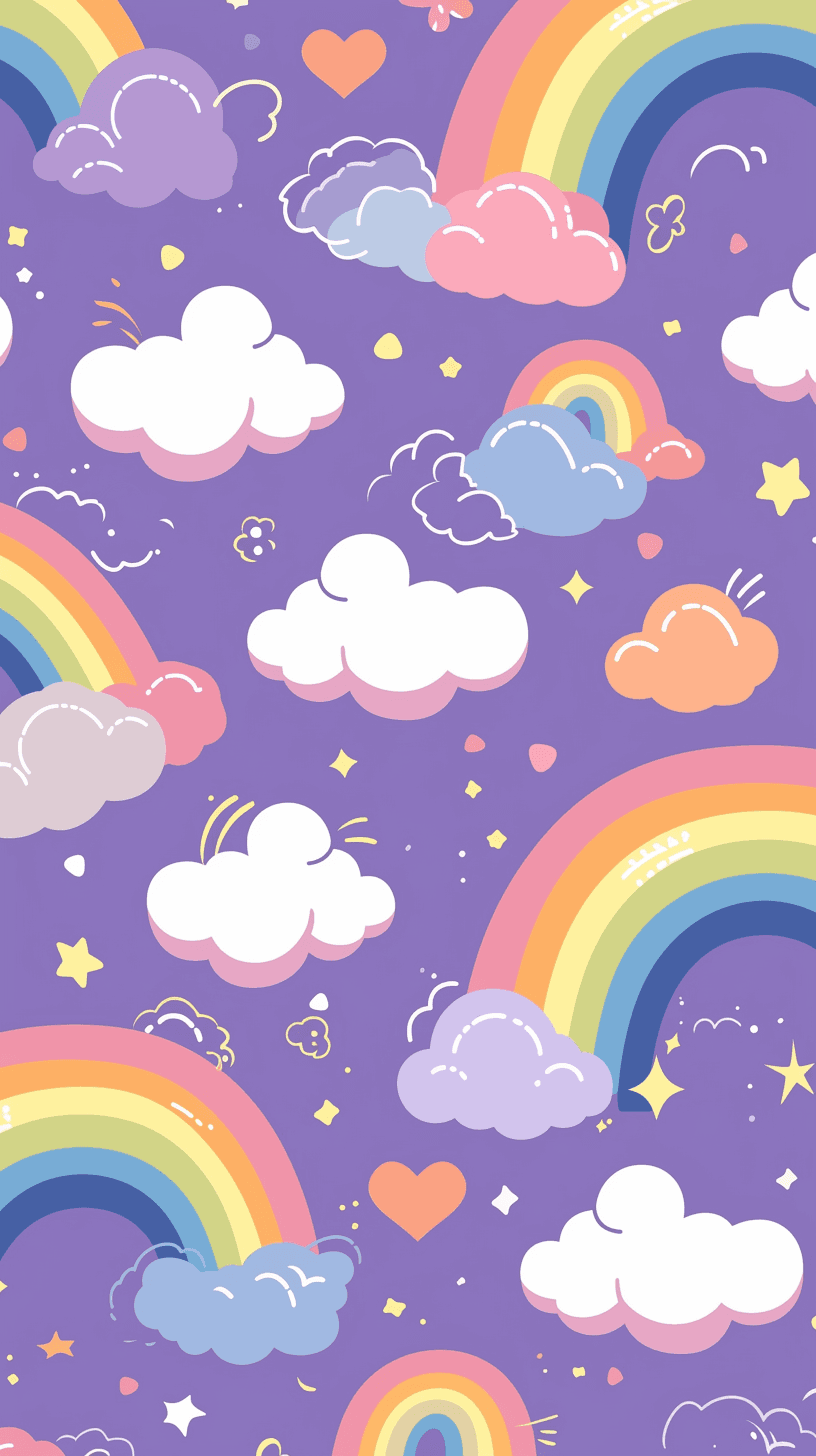 Rainbow Bop original repeating artwork
