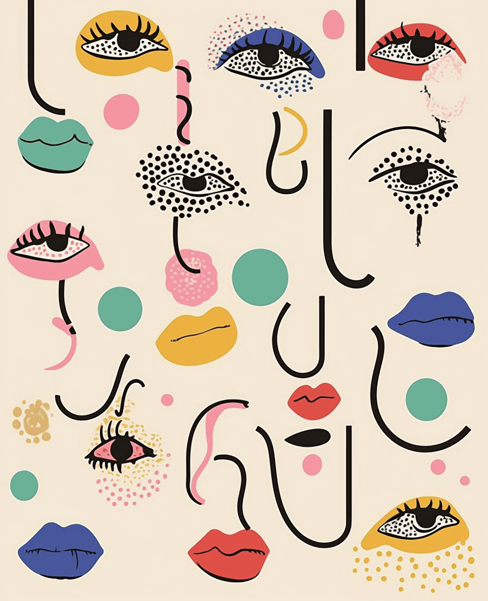 Face 090 original repeating artwork