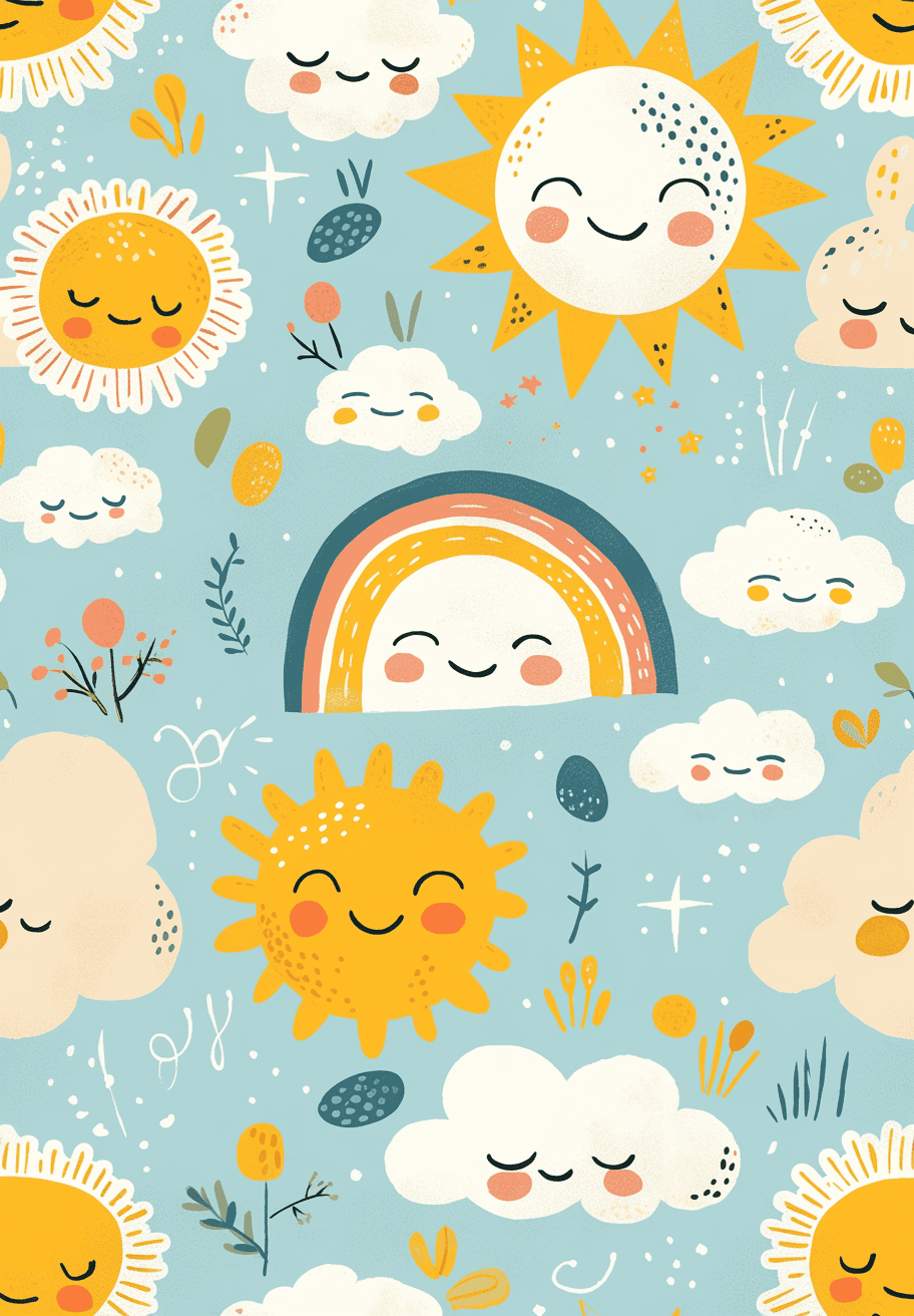 Sun 018 original repeating artwork