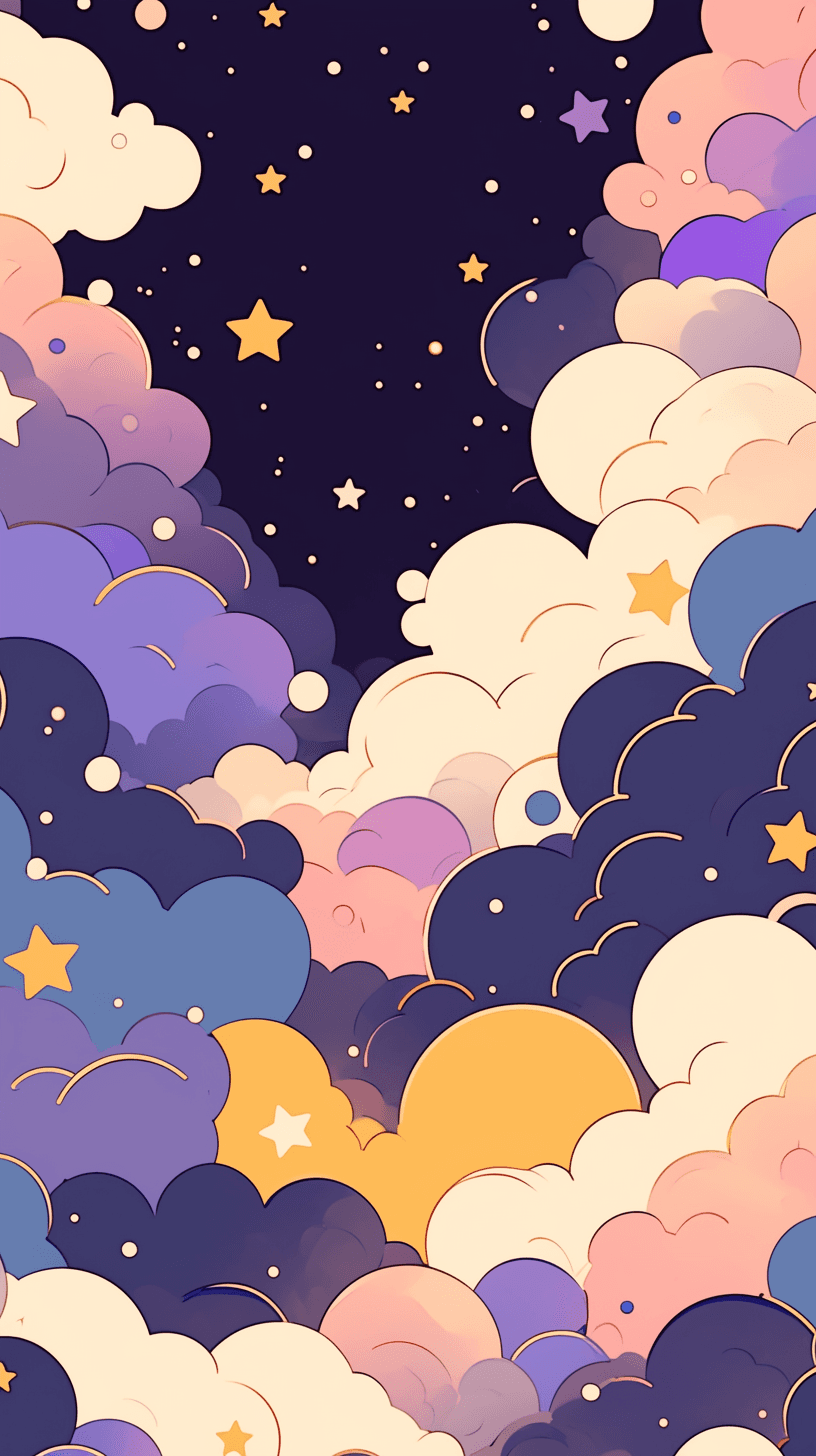 Starry Sky Party original repeating artwork