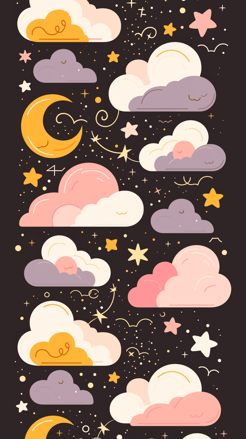 Moon 003 original repeating artwork