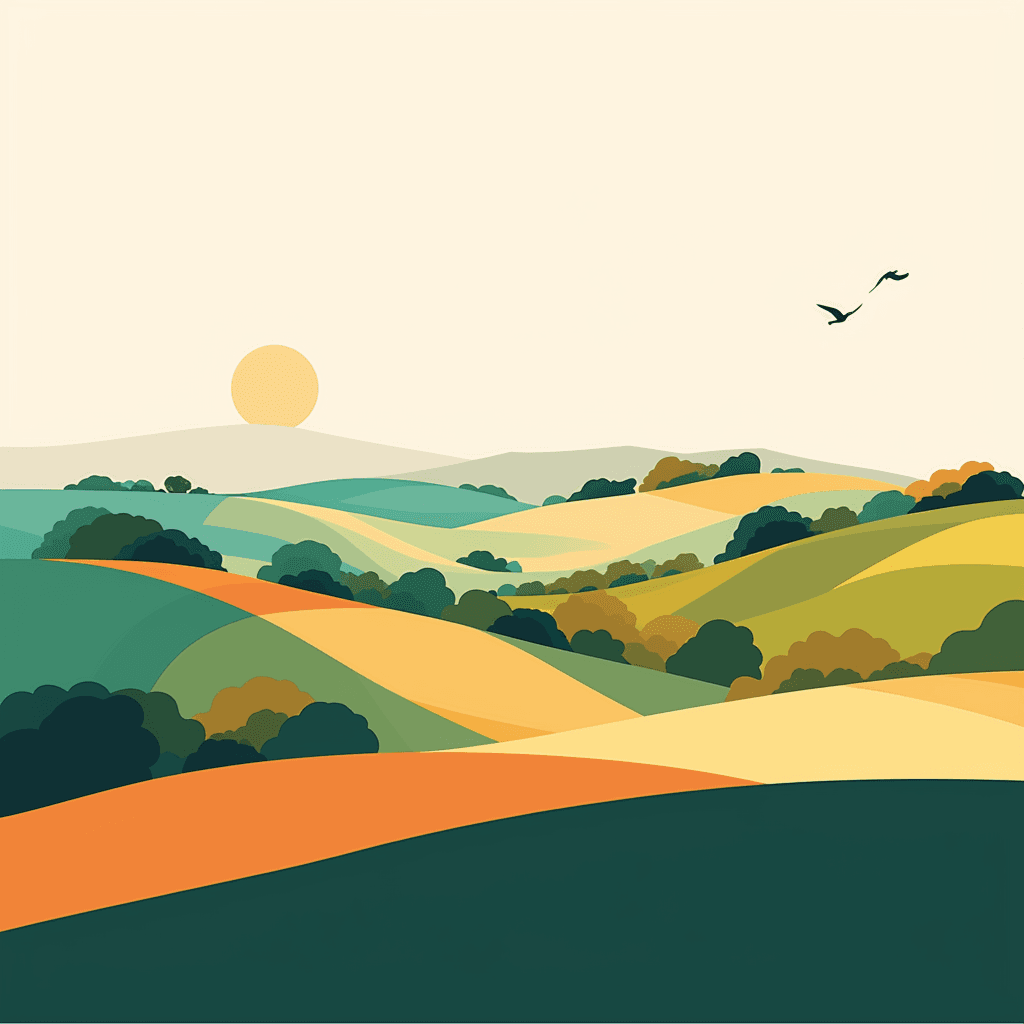 Scenery 001 original repeating artwork