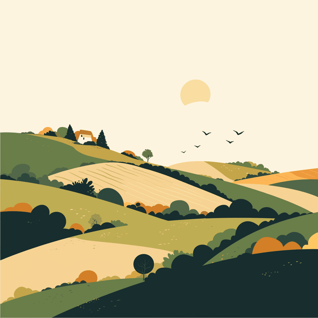Scenery Parade original repeating artwork