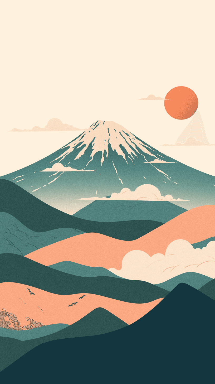 Scenery Carnival original repeating artwork
