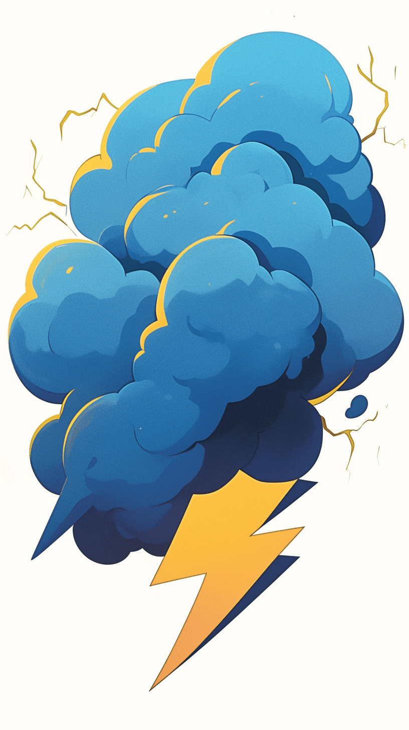 Thunder original repeating artwork