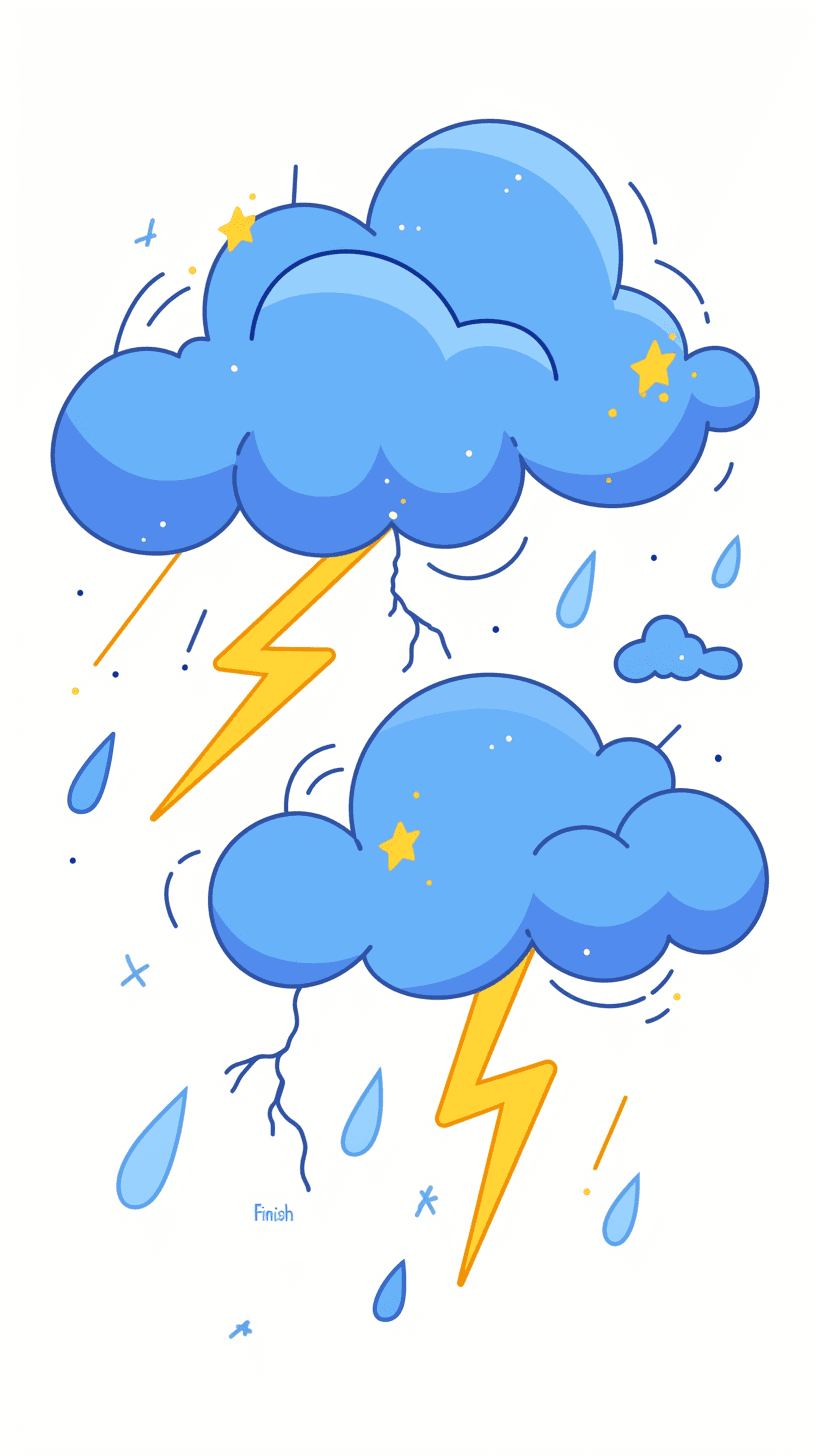 Storm original repeating artwork