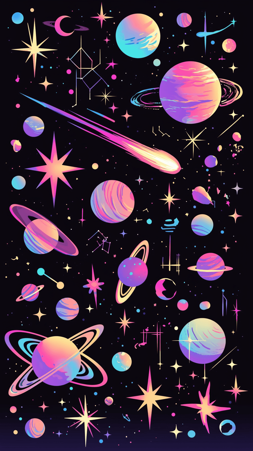 Cosmic 134 original repeating artwork