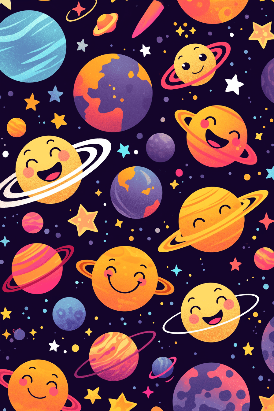 Cosmic Zoom original repeating artwork