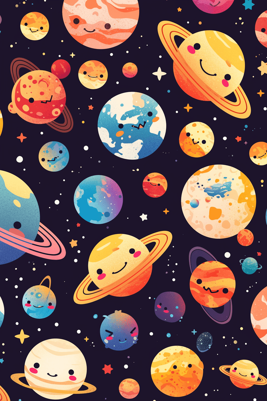 Cosmic Pastel original repeating artwork