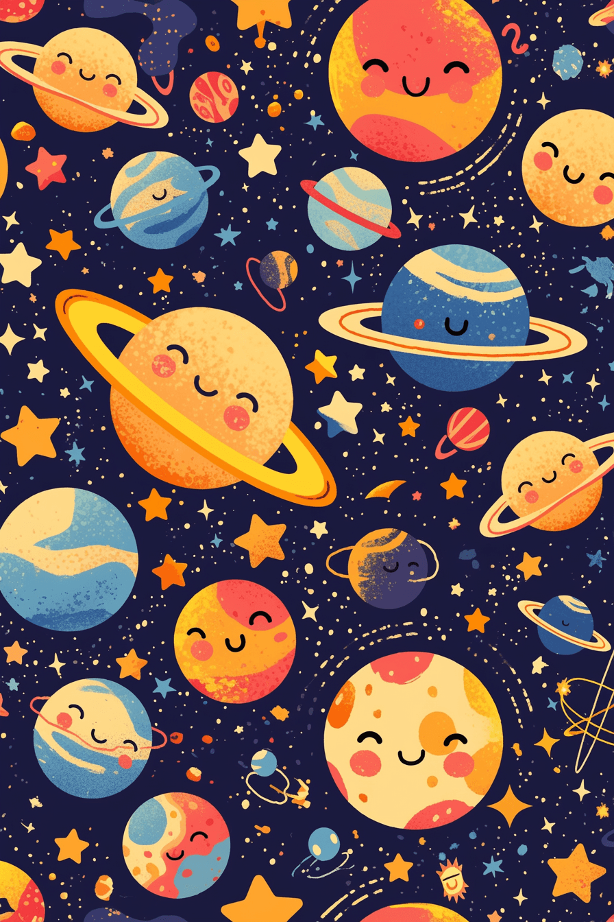 Cosmic 123 original repeating artwork