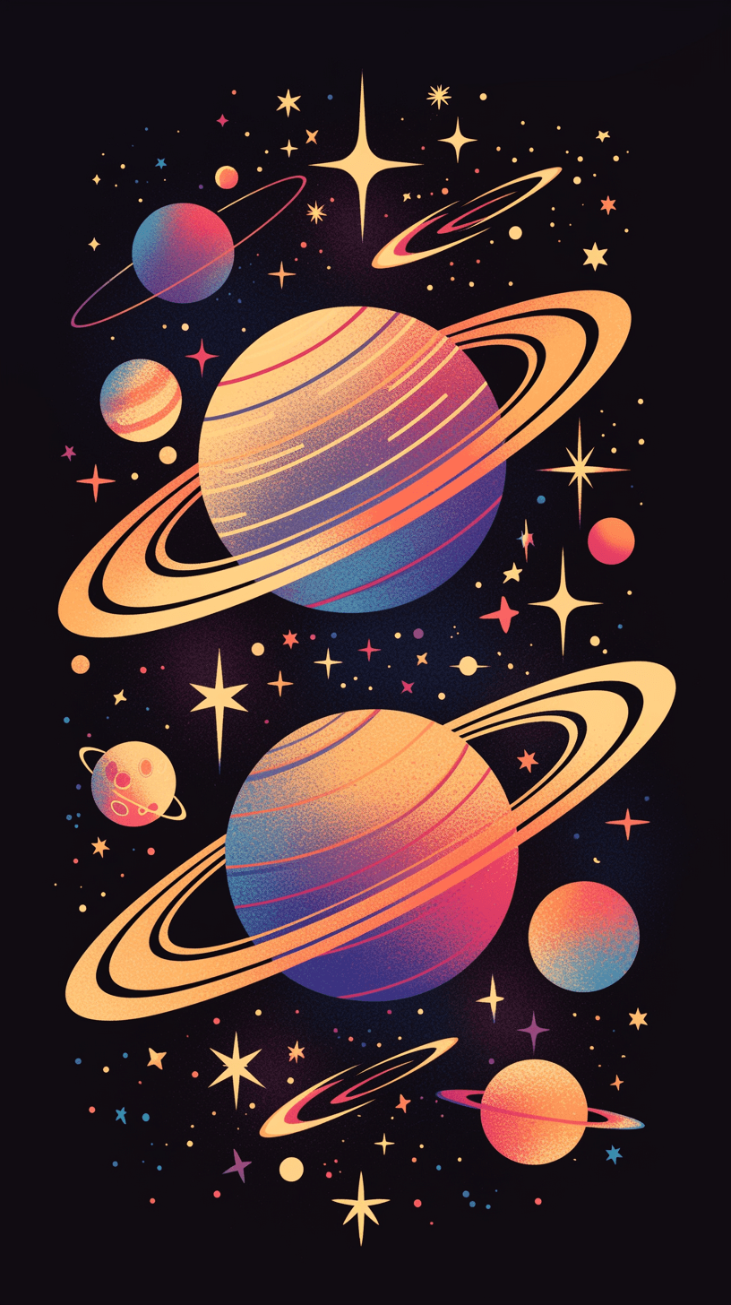 Cosmic West original repeating artwork