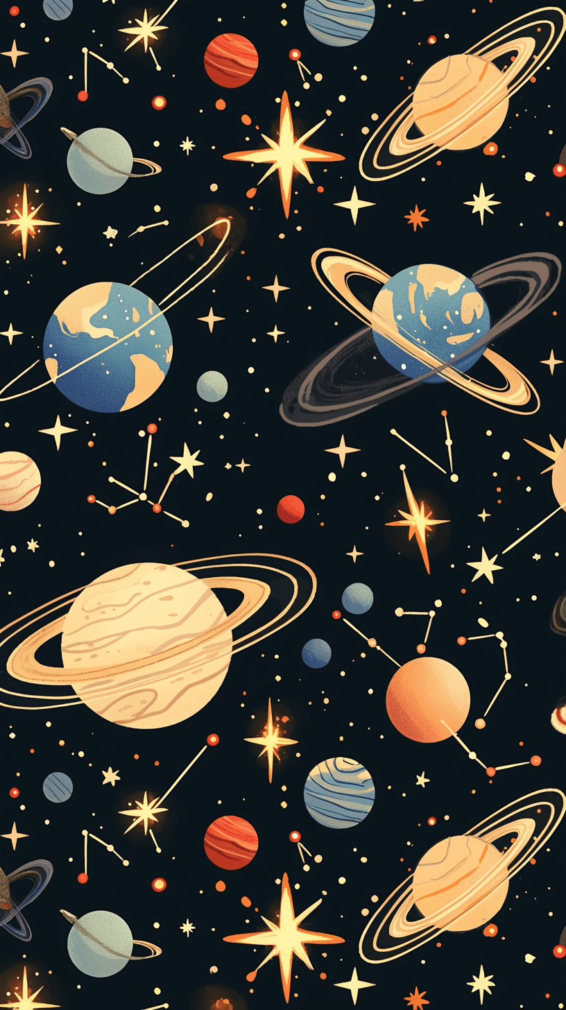 Cosmic 243 original repeating artwork