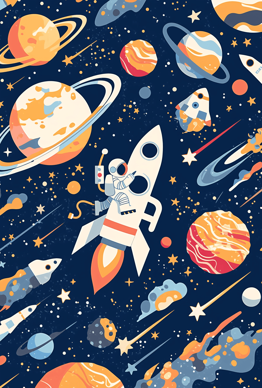 Cosmic 051 original repeating artwork