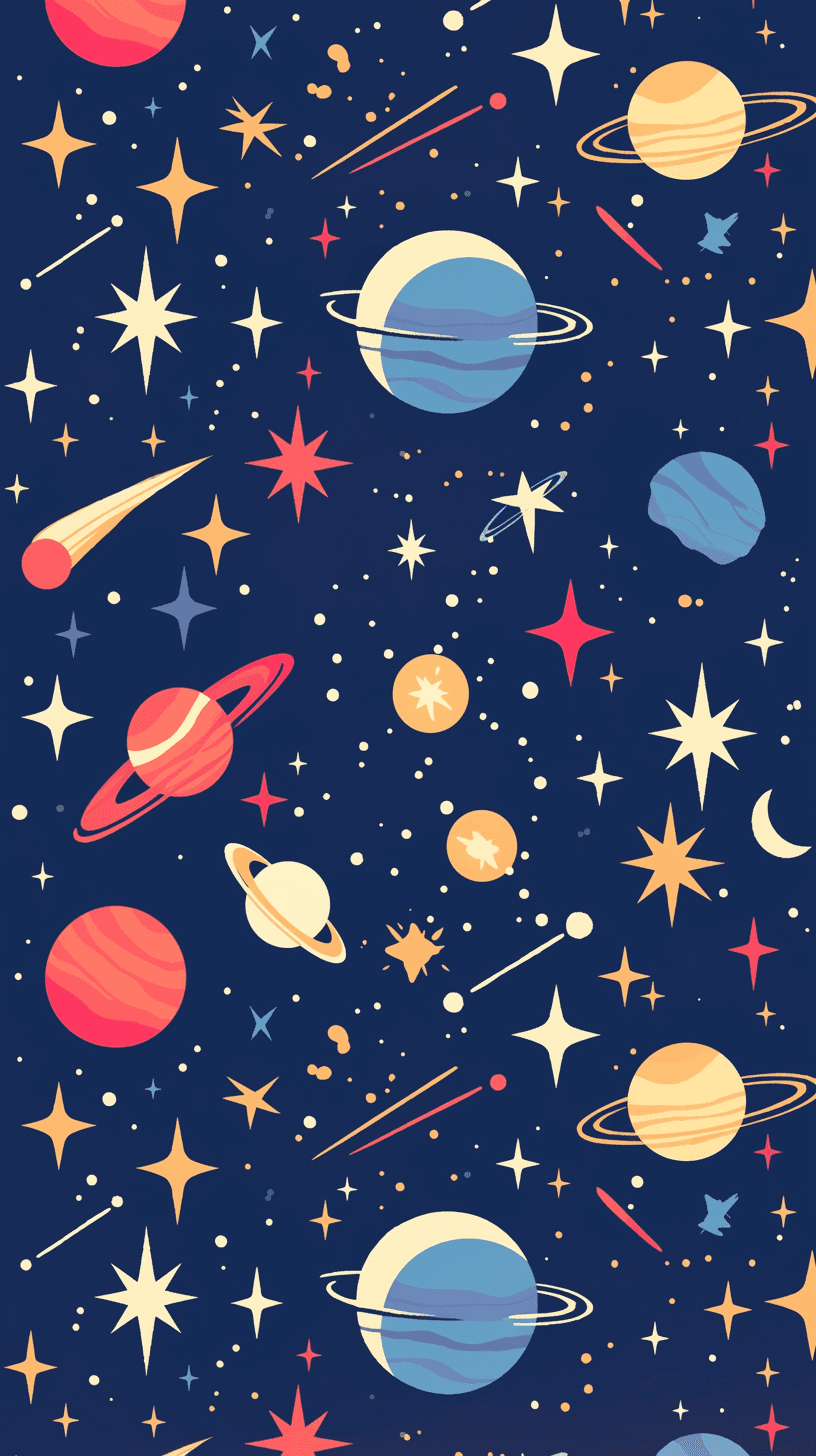 Cosmic Line original repeating artwork