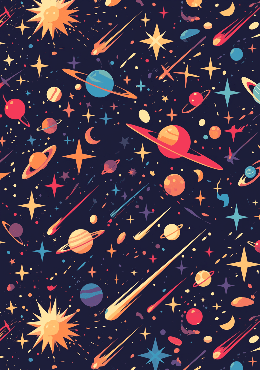 Cosmic 234 original repeating artwork
