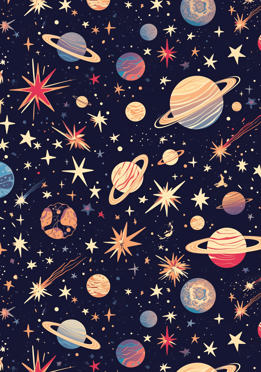 Cosmic Rest original repeating artwork
