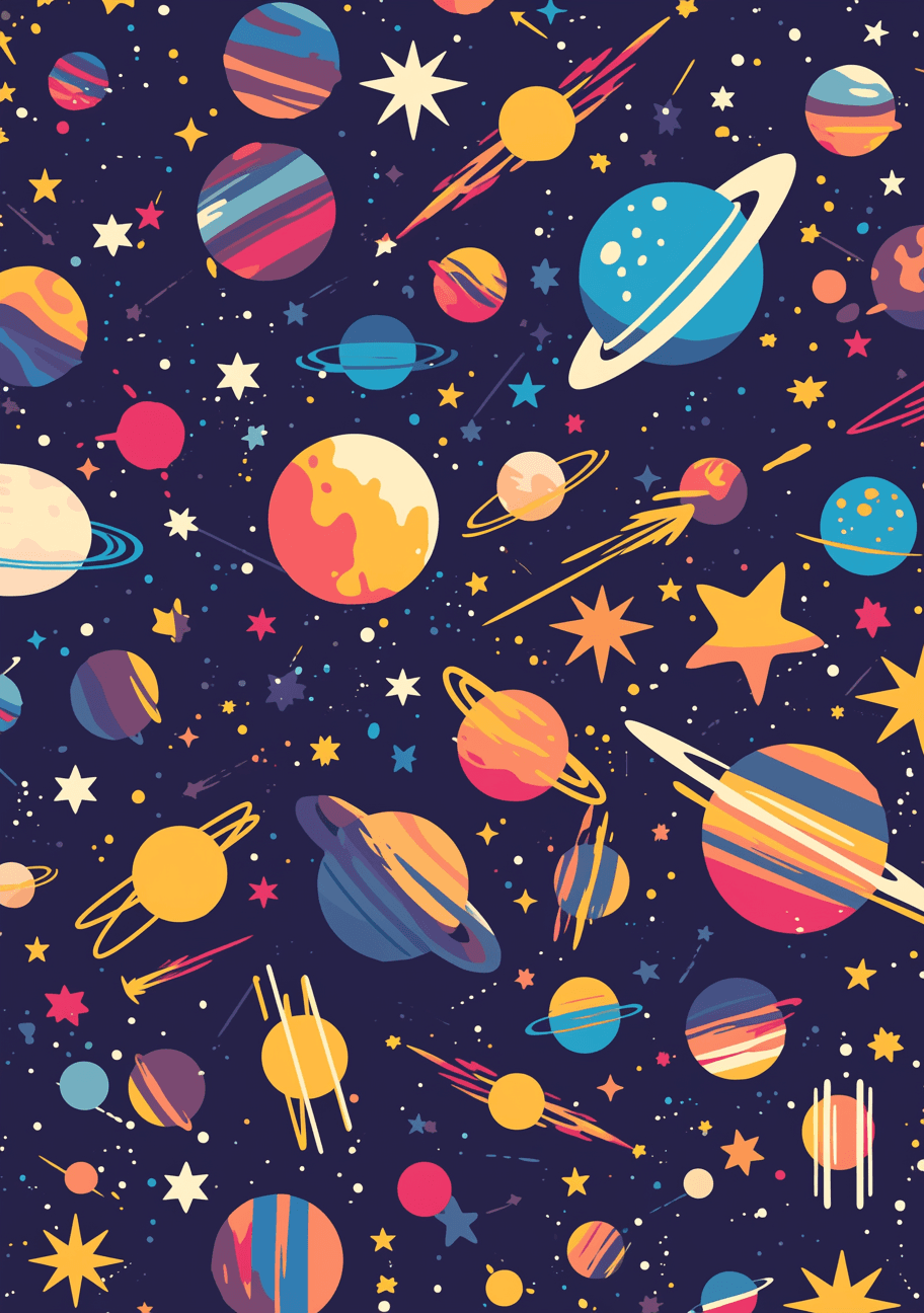 Cosmic 049 original repeating artwork