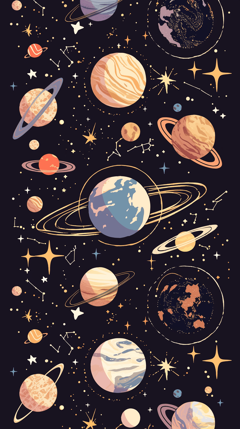 Cosmic Burst original repeating artwork