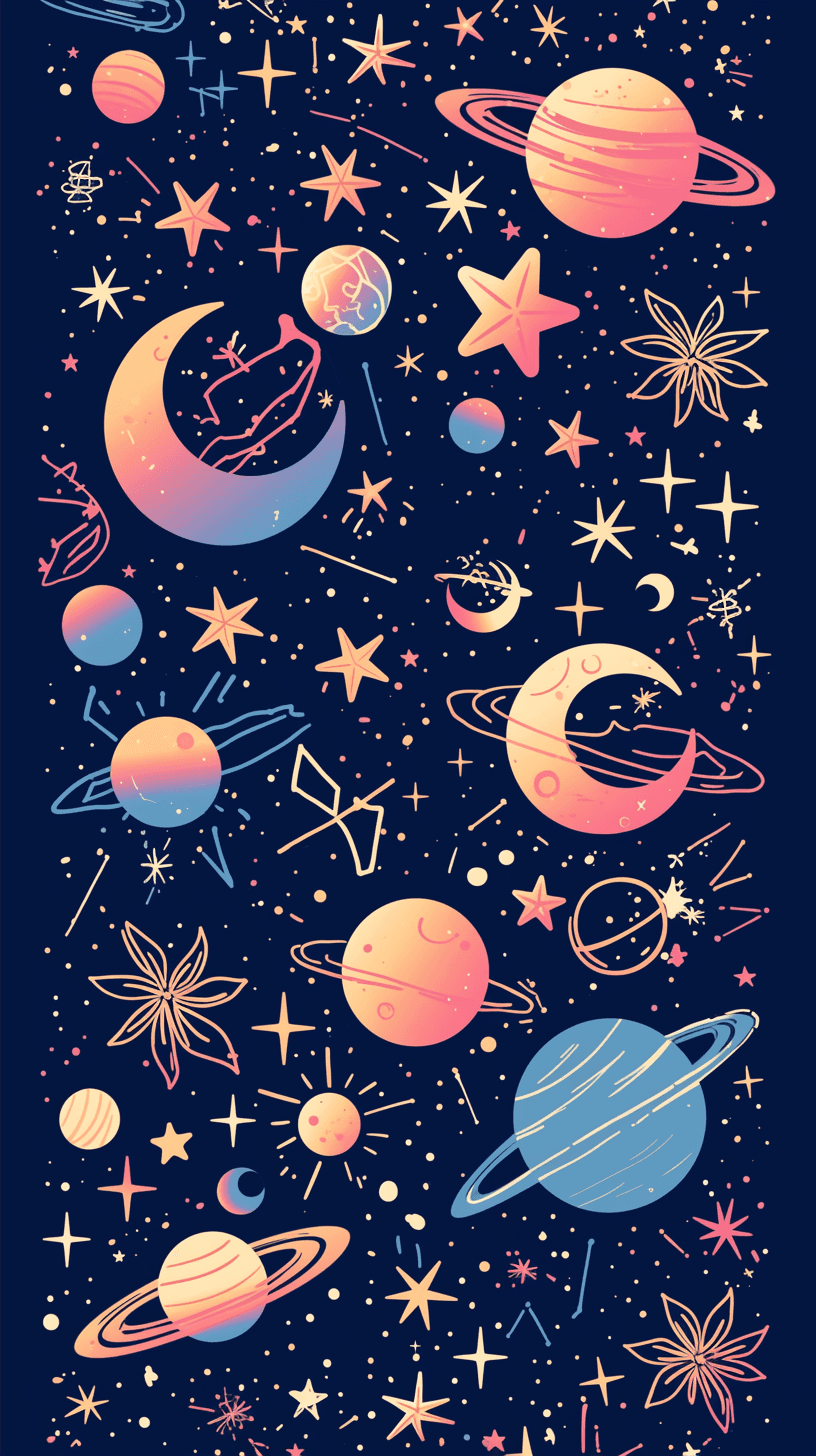 Cosmic Tint original repeating artwork