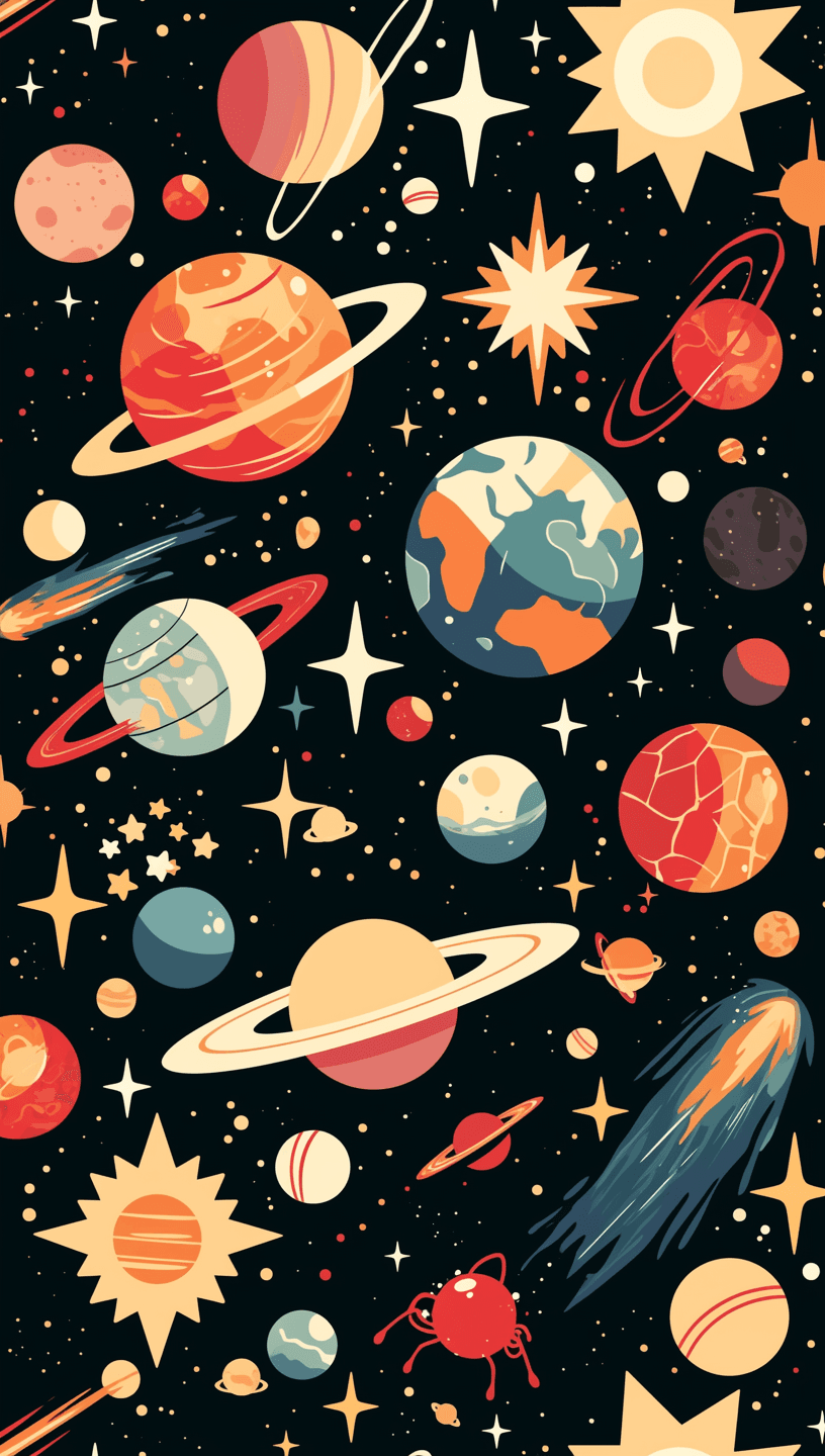 Cosmic 125 original repeating artwork