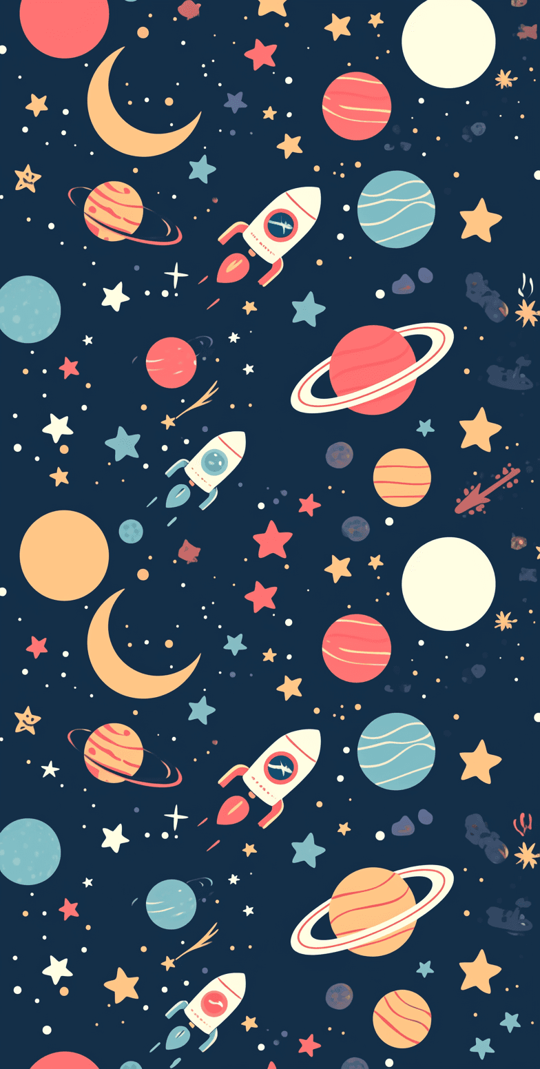 Cosmic Starlight original repeating artwork