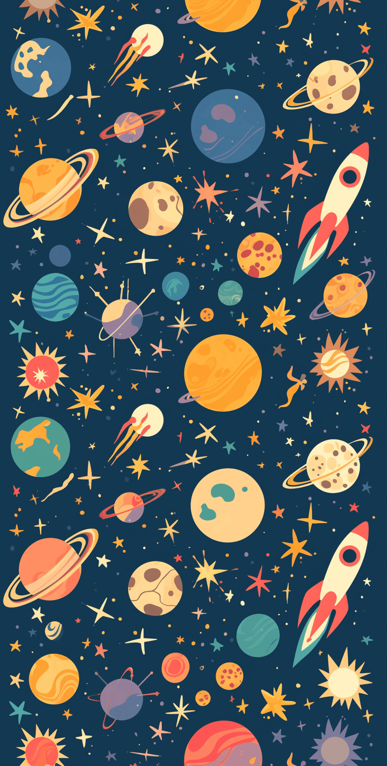 Cosmic Blast original repeating artwork