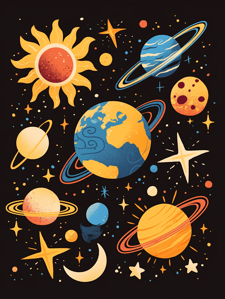 Cosmic 111 original repeating artwork