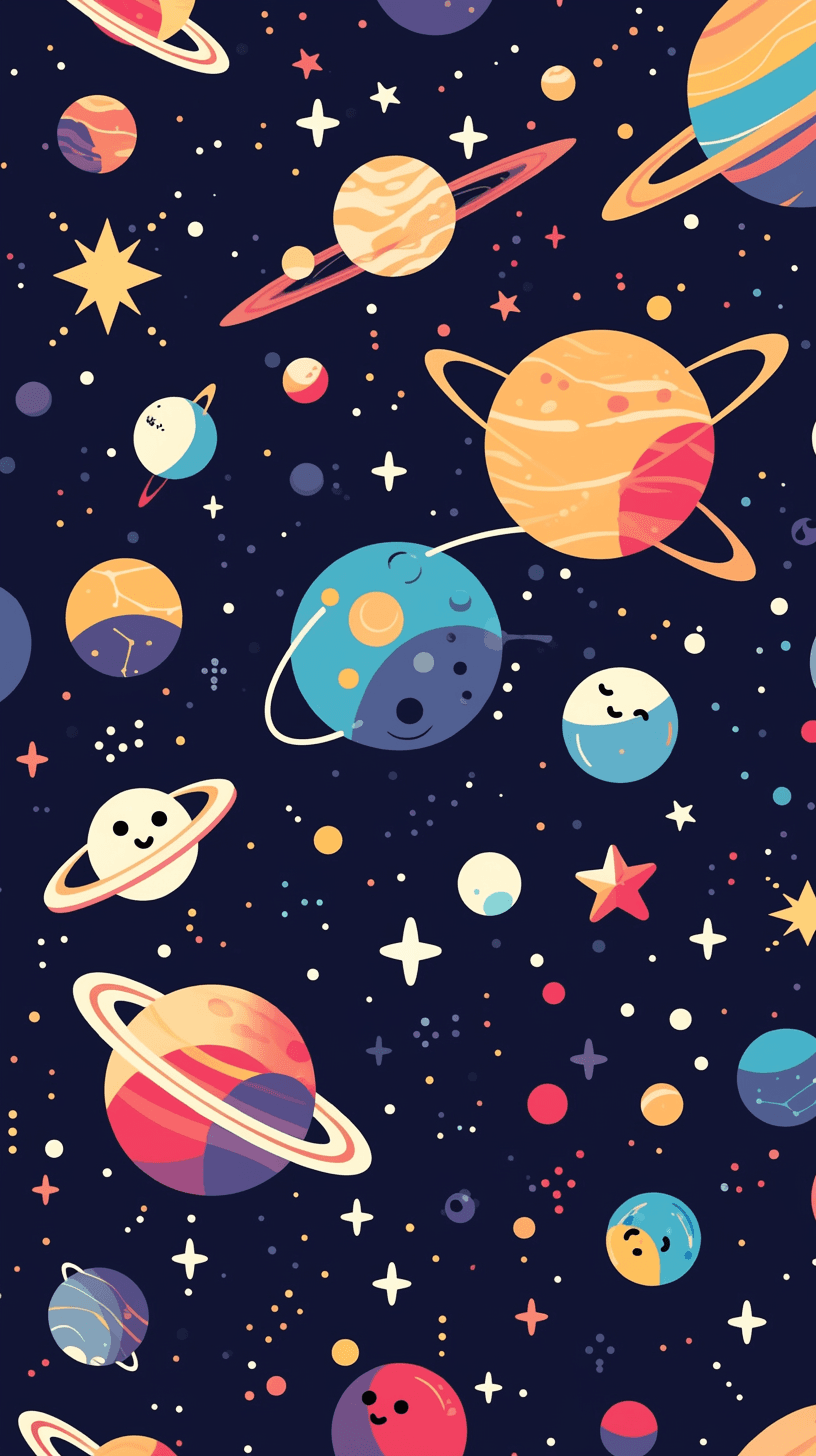 Cosmic Ivory original repeating artwork