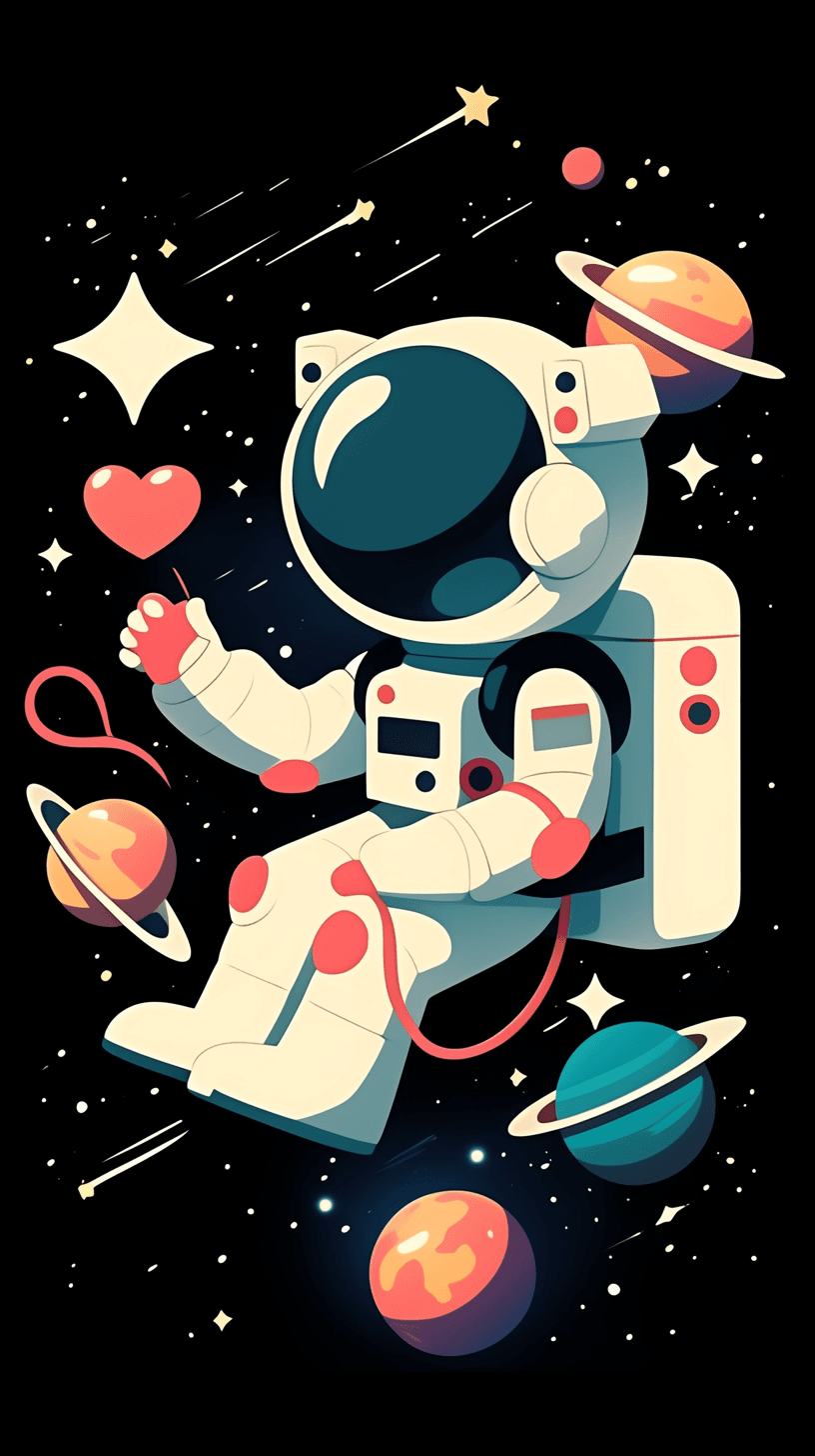 Astronaut 051 original repeating artwork