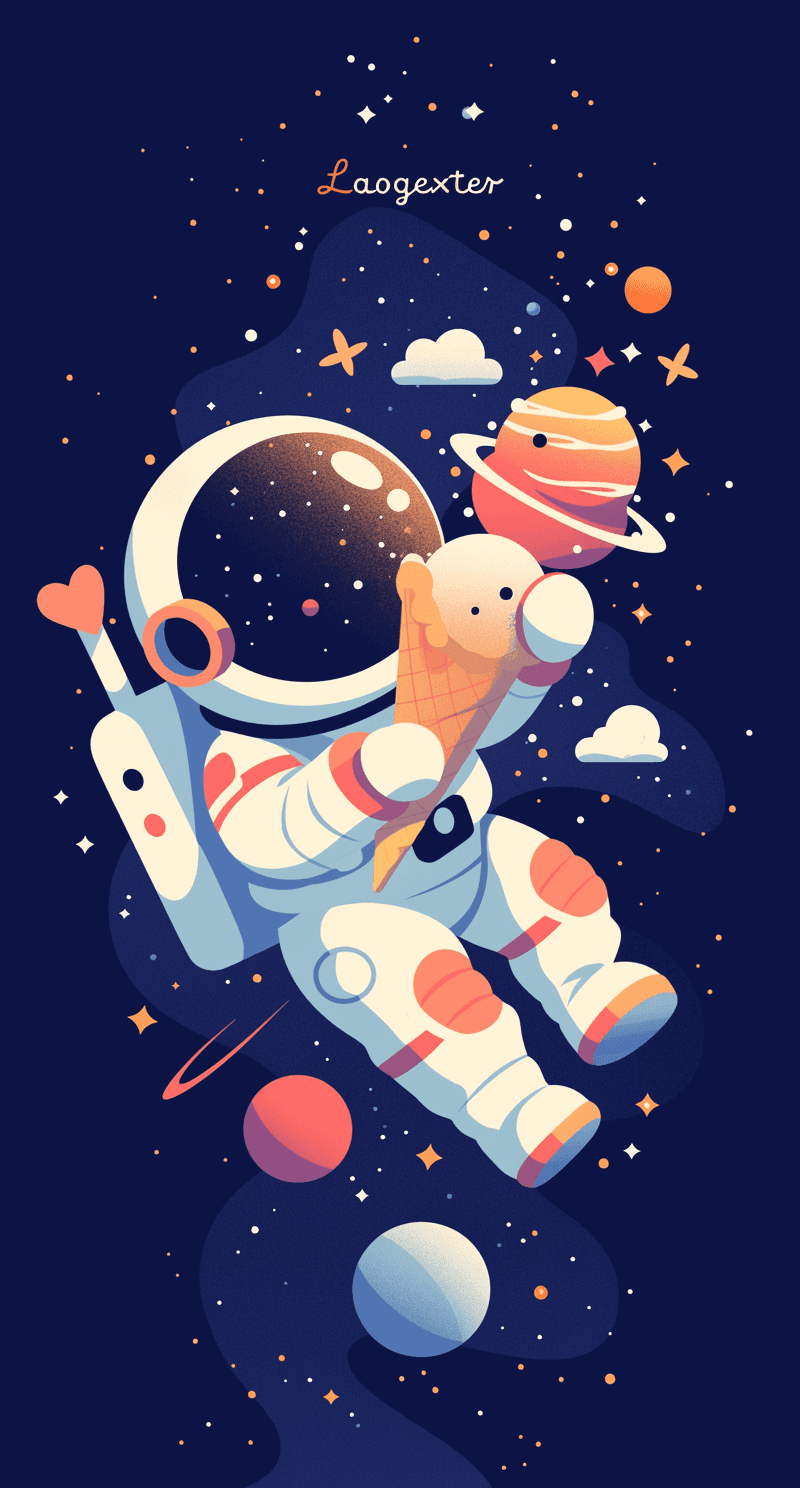 Astronaut 094 original repeating artwork