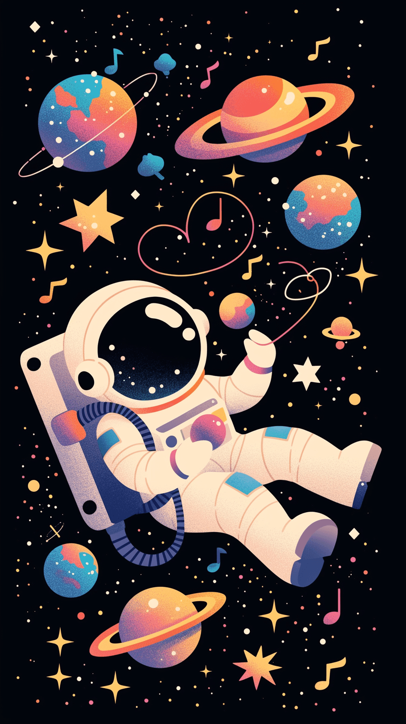 Astronaut 015 original repeating artwork
