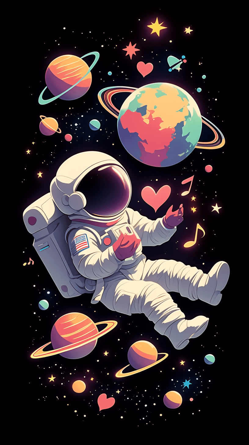 Astronaut Edition original repeating artwork