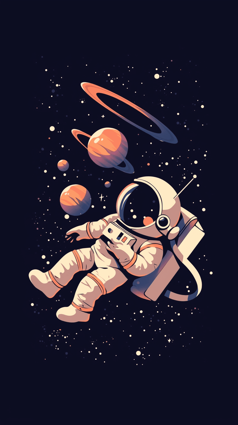 Astronaut 044 original repeating artwork