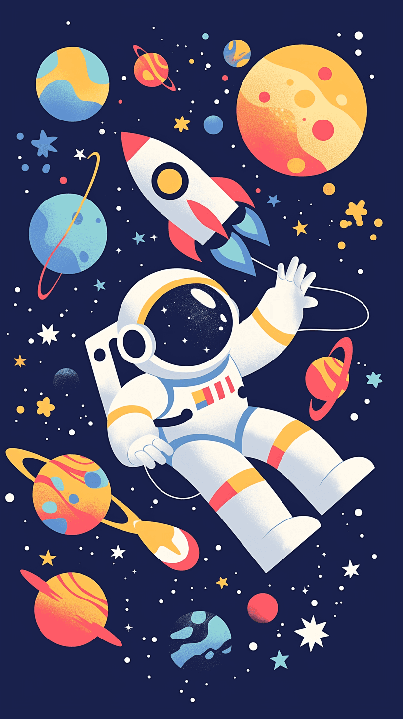 Astronaut 034 original repeating artwork