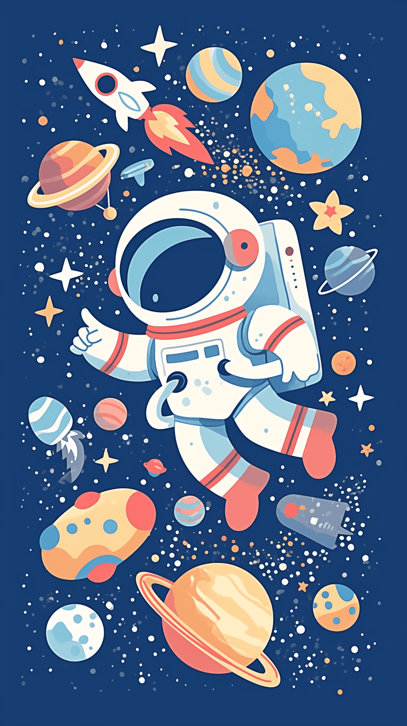 Astronaut Press original repeating artwork