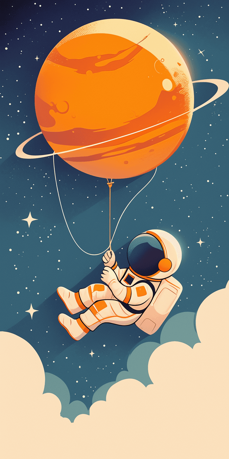 Astronaut 030 original repeating artwork