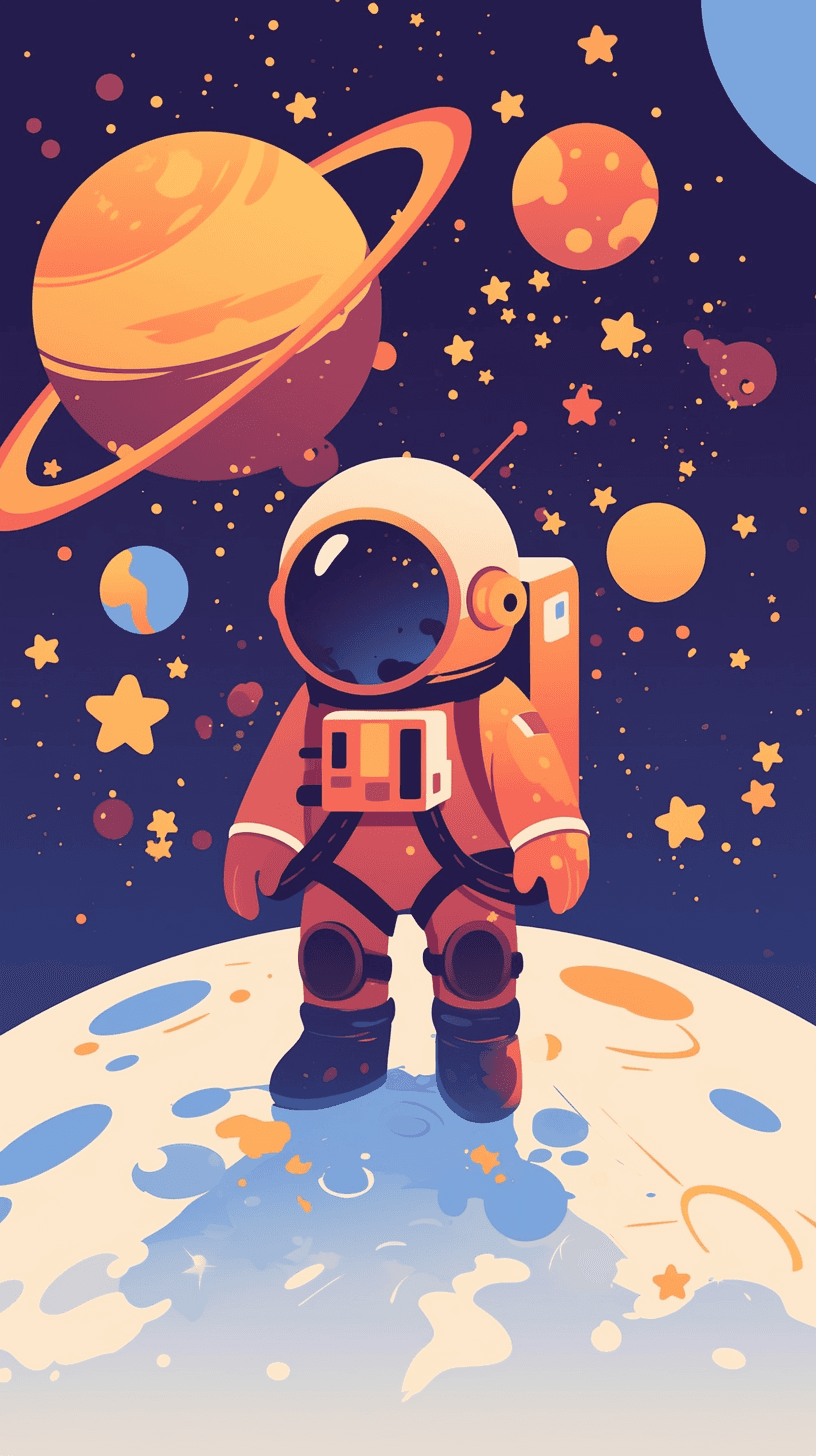 Astronaut 033 original repeating artwork