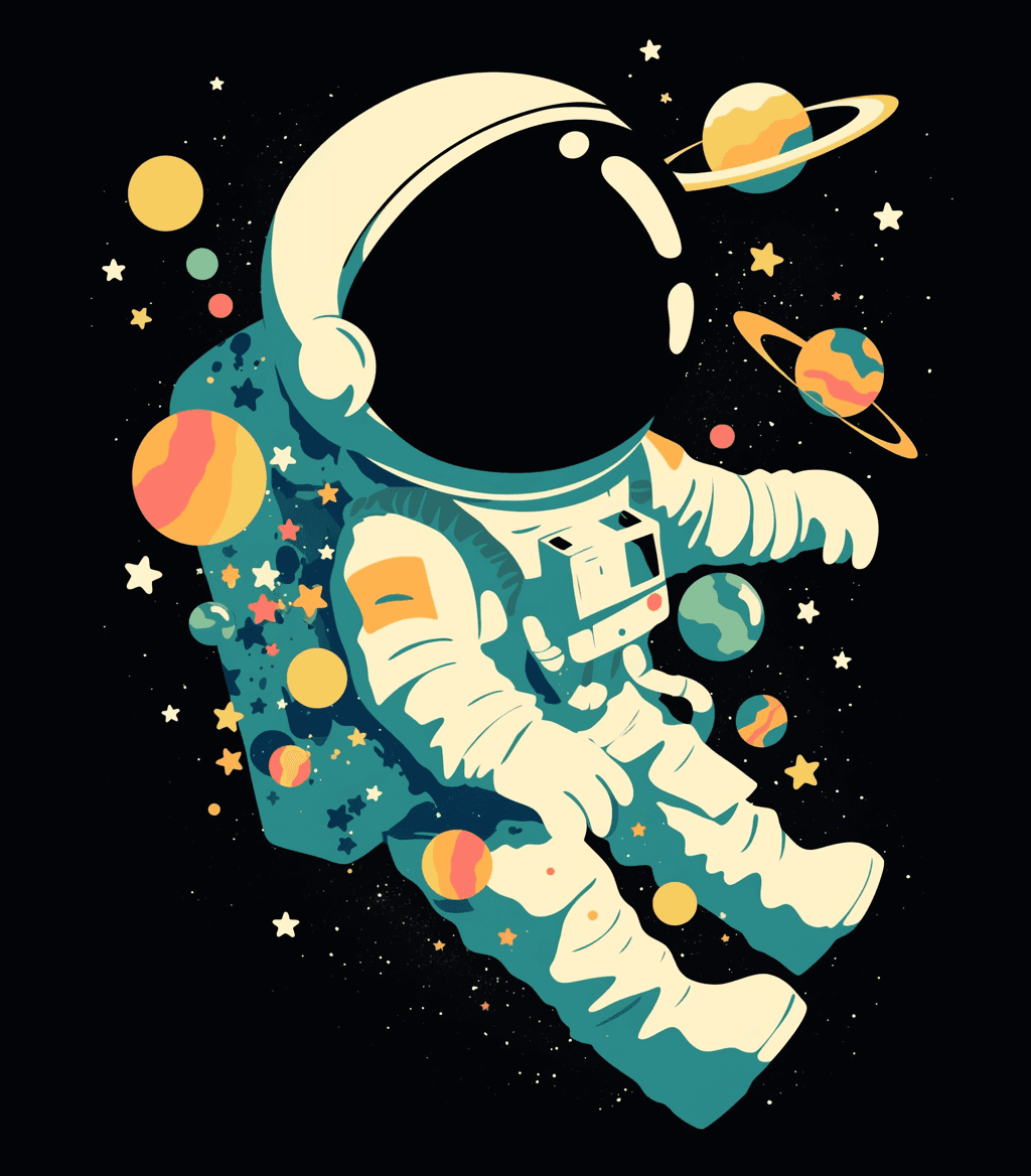 Astronaut 020 original repeating artwork
