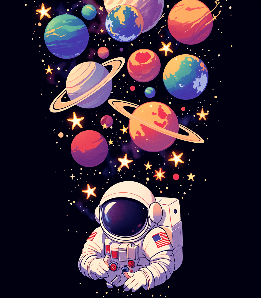Astronaut Archive original repeating artwork