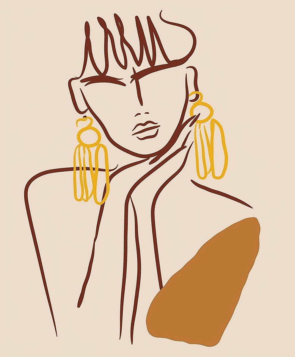 Woman Bold original repeating artwork
