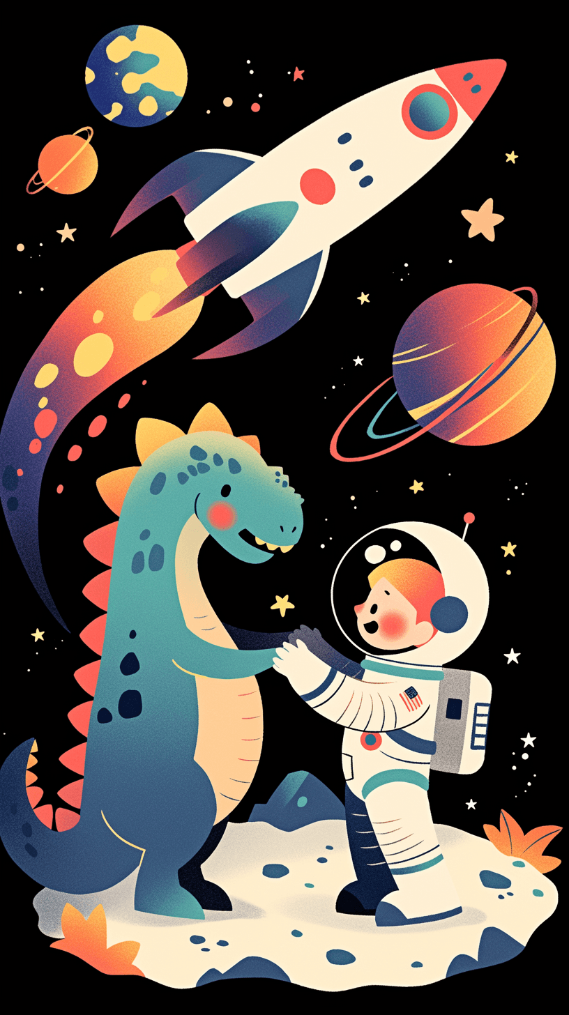 Space Parade original repeating artwork