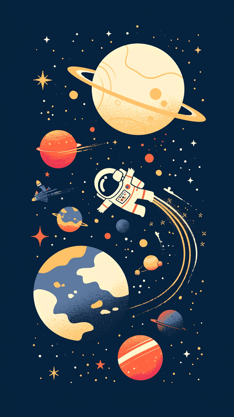Space Tribe original repeating artwork
