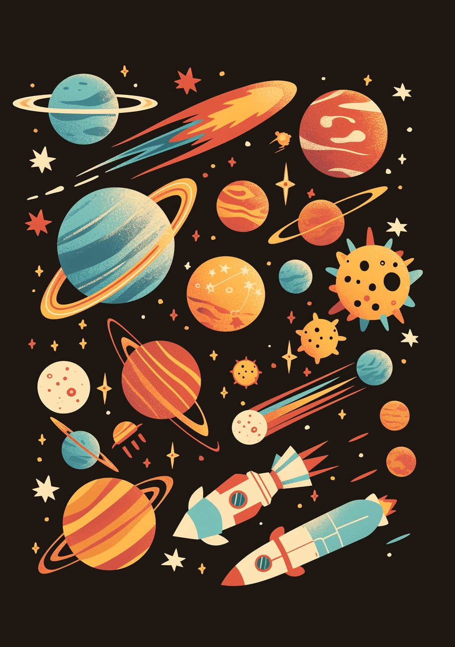 Planet 069 original repeating artwork