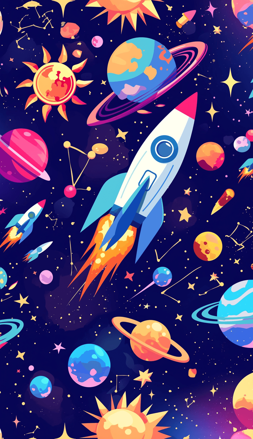 Planet 020 original repeating artwork