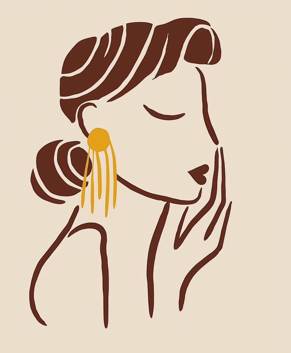 Woman Pals original repeating artwork