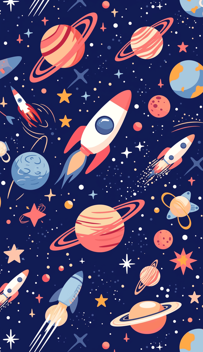 Planet 091 original repeating artwork