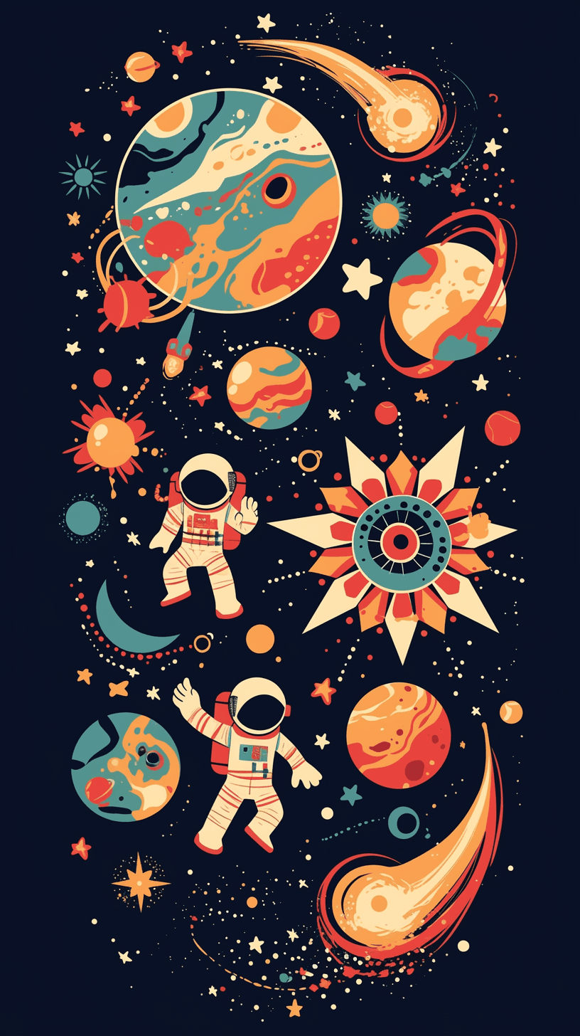 Planet 068 original repeating artwork