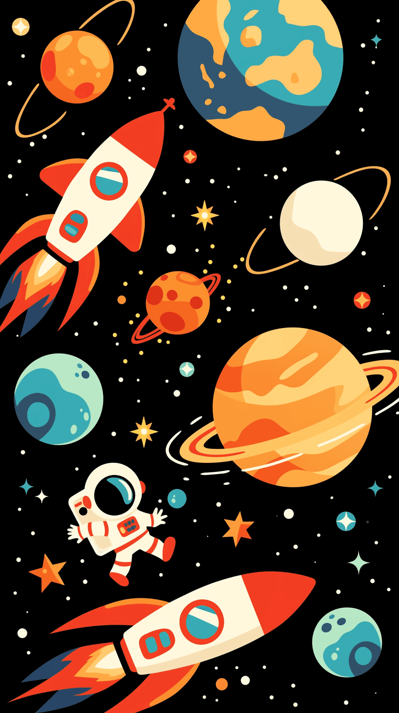 Planet 102 original repeating artwork